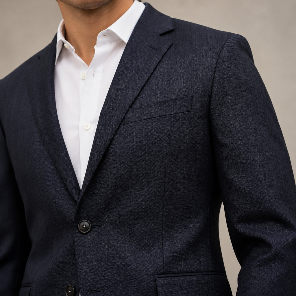 Men's Premium Navy Blue Formal Blazer-1