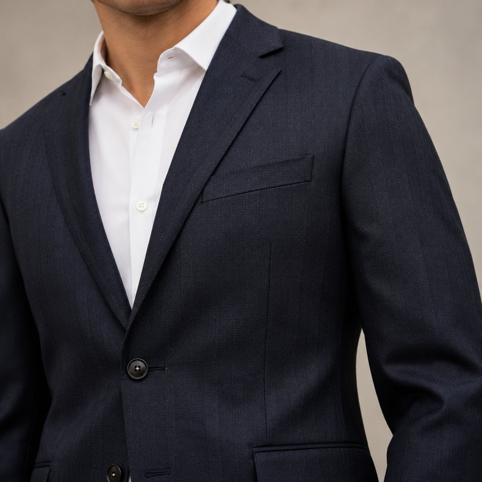 Men's Premium Navy Blue Formal Blazer-1