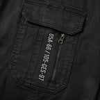 Men's Black Slim Fit Cargo Jogger Pants-2