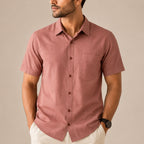Men's Solid Mustard Casual Wear Shirt-4
