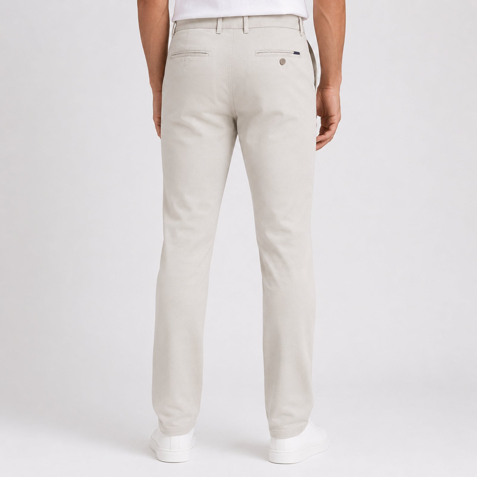 Men's Premium Off-White Slim Fit Formal Trousers-4