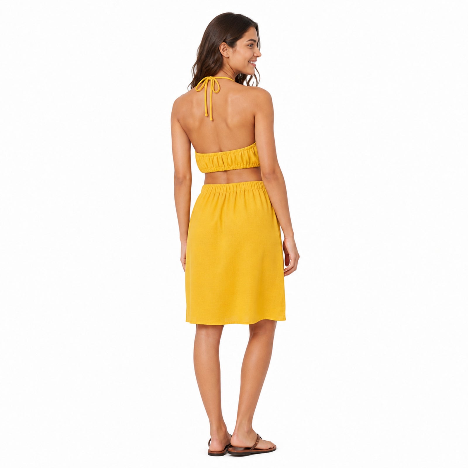 Sunbeam Halter Crop Top & Skirt Co-Ord Set-4