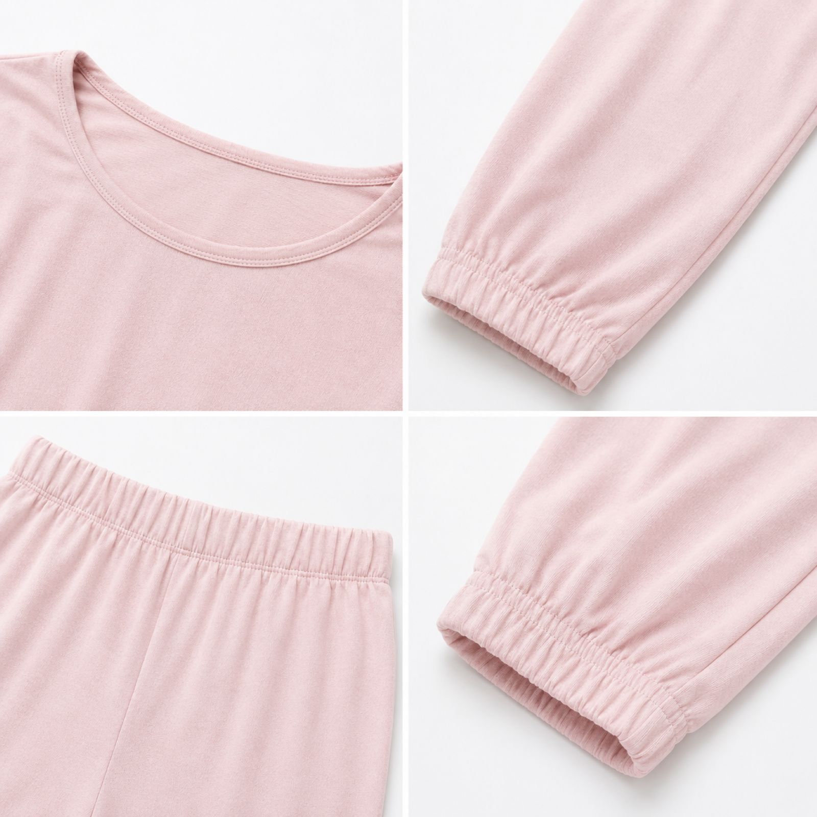 Women's Peach Lounge Co-Ord Set | Full Sleeve Relaxed T-Shirt & Jogger Pants Night Suit-3