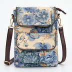 Women's Blue Floral Printed Sling Bag-1