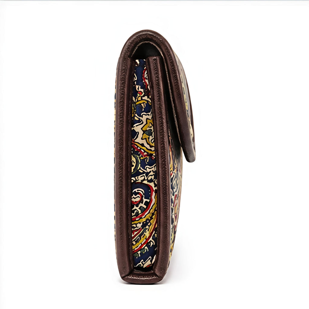 Vintage Paisley Foldover Clutch Wallet-4