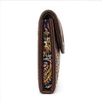 Vintage Paisley Foldover Clutch Wallet-4
