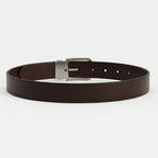 Women’s Elegant Skinny Black Genuine Leather Belt with Polished Gold-Tone Buckle-4