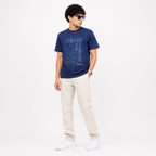 Urban Grid Graphic Oversized T-Shirt-1