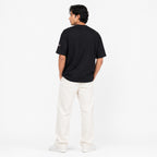 Men's Charcoal Essential Oversized T-Shirt-2