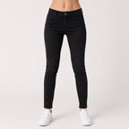 Women's Black Skinny Fit Denim Jeans-1