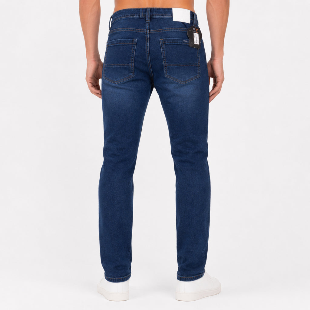 Men's Essential Blue Slim Fit Denim Jeans-2