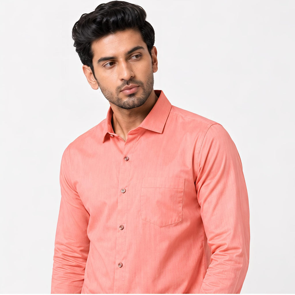 Men's Vibrant Hot Pink Executive Formal Shirt-2