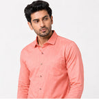 Men's Vibrant Hot Pink Executive Formal Shirt-2