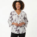 Silver Bloom Floral Women's Top-1
