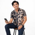 Men's Vintage Floral Print Casual Shirt-4
