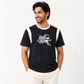 Men's Black Knight Graphic Contrast T-Shirt-1