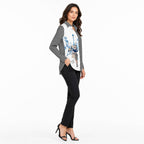 Parisian Chic Contrast Print Shirt-2