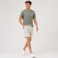 Men's White Printed Casual Summer Shorts-4