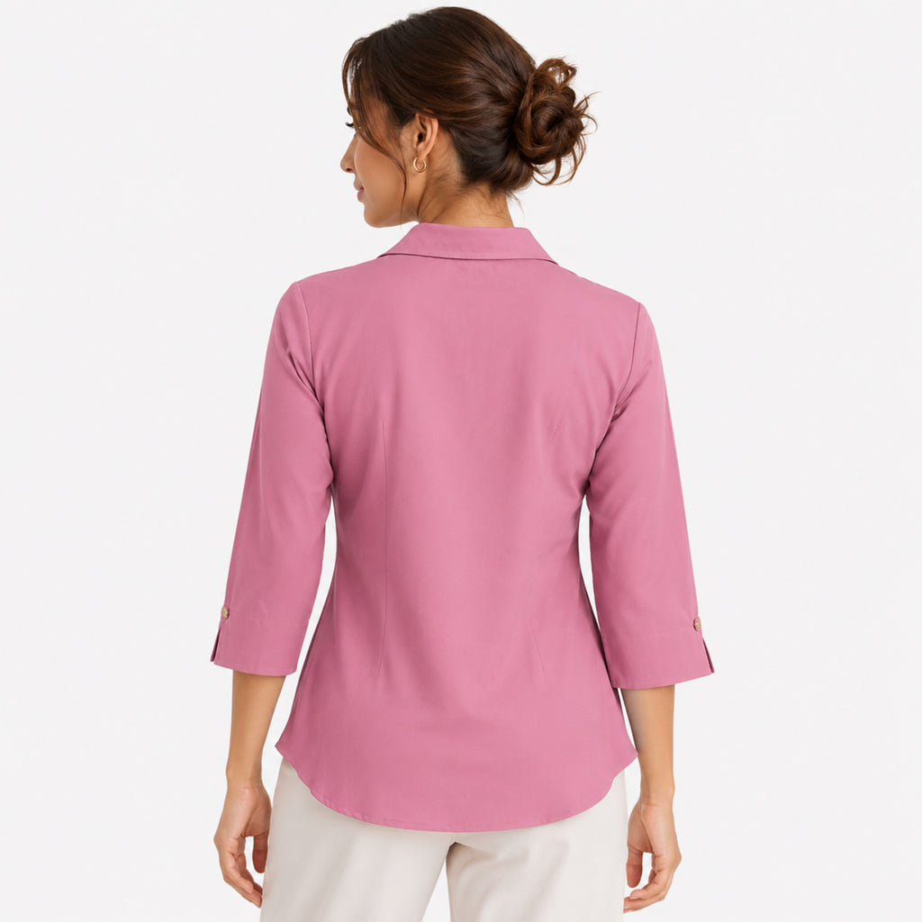 Women's Bohomira Floral Printed Collared Top-2