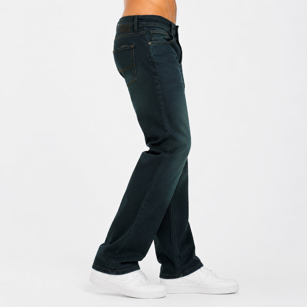 Men's Classic Dark Indigo Slim Fit Jeans-2
