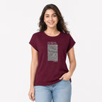Women's Wine Graphic Printed Casual T-Shirt | Soft Everyday Cotton Tee-2