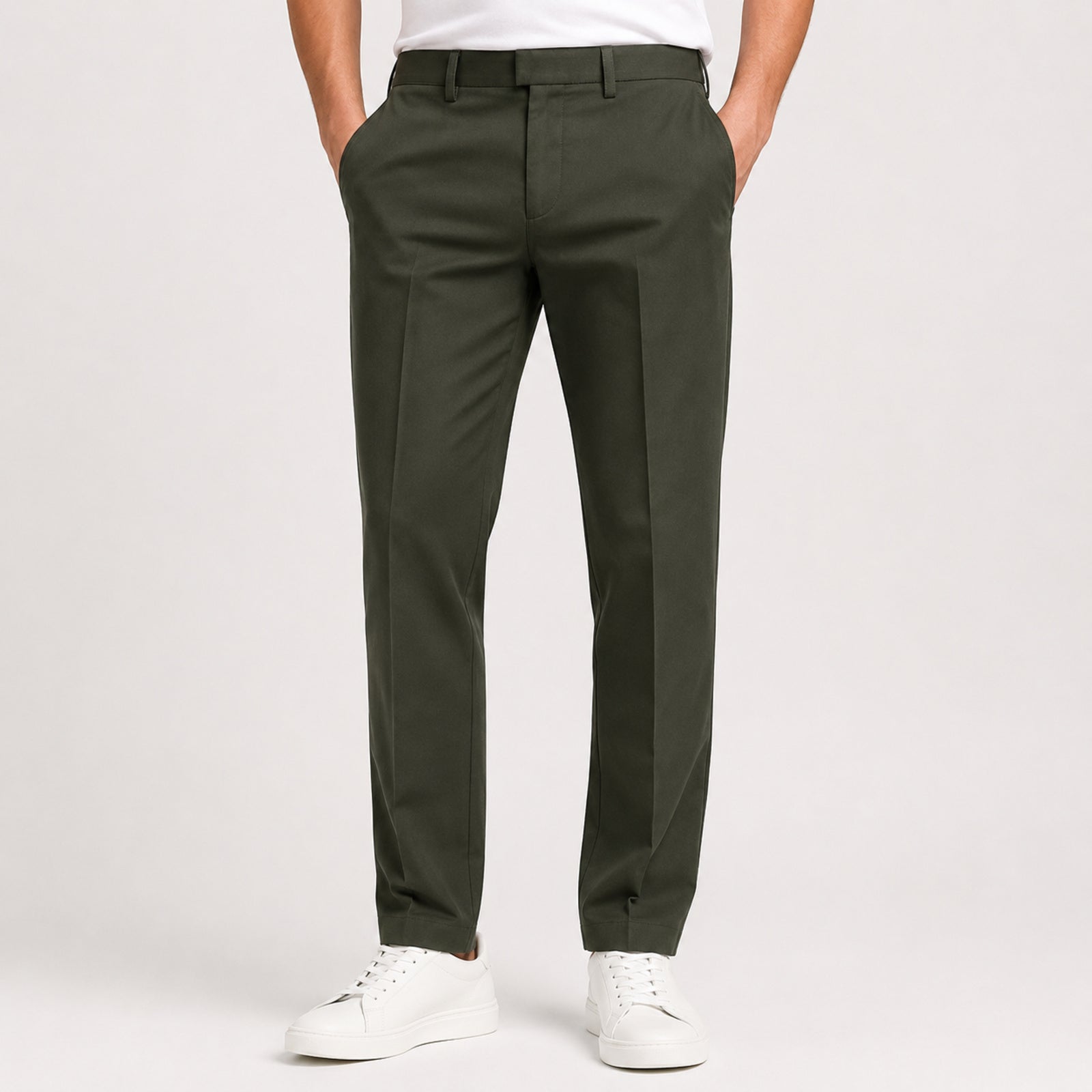 Men's Walnut Brown Executive Slim Fit Formal Trousers-3