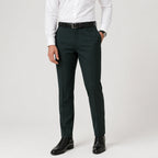 Men's Navy Blue Premium Tailored Smart Casual Trousers-1