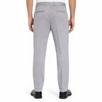 Men's Light Grey Slim Fit Formal Trousers-3