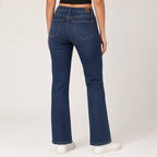Women's Light Blue Straight Fit Denim Jeans-2