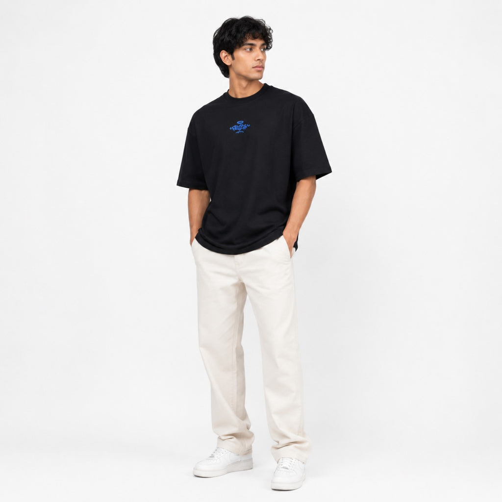 Men's Space Adventure Graphic Oversized T-Shirt-4