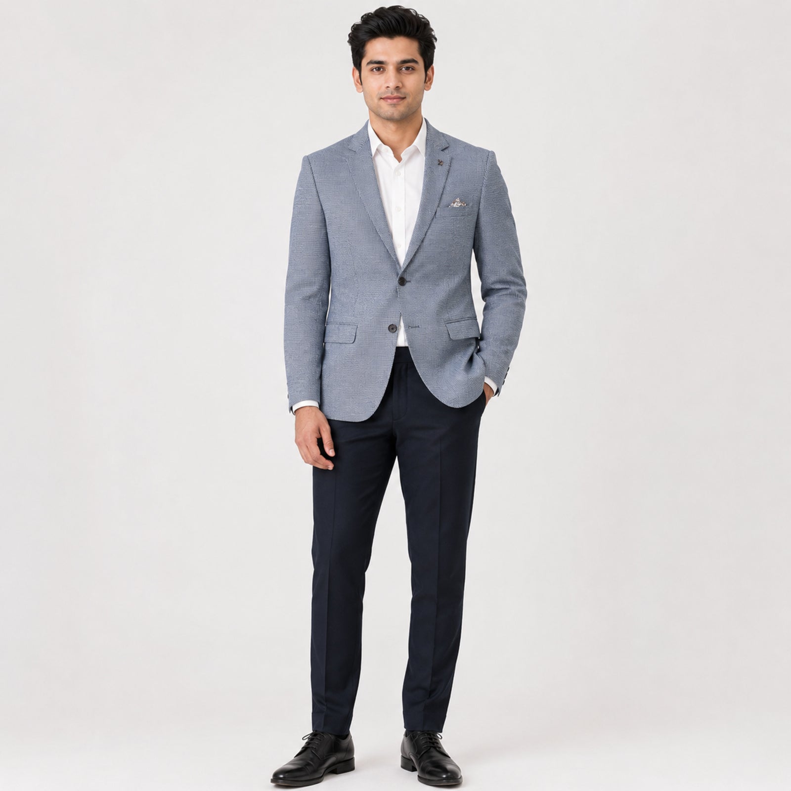 Men's Blue Formal Blazer-1