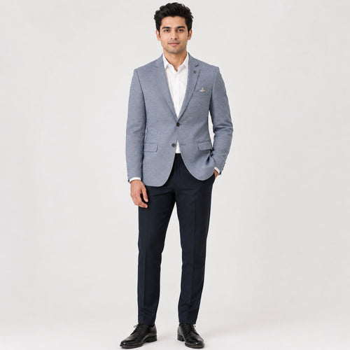 Men's Blue Formal Blazer-1