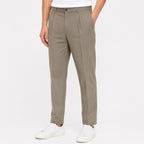 Men's Classic Sand Beige Smart Fit Formal Trousers-3