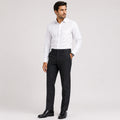 Men's Classic Black Slim Fit Formal Trousers-1