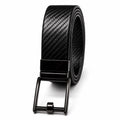Men's Black & Brown Woven Texture Leather Belt-1