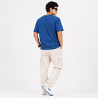 Men's Blue Graphic Oversized T-Shirt-3
