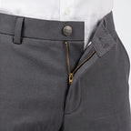 Men's Premium Dark Grey Formal Trousers-3