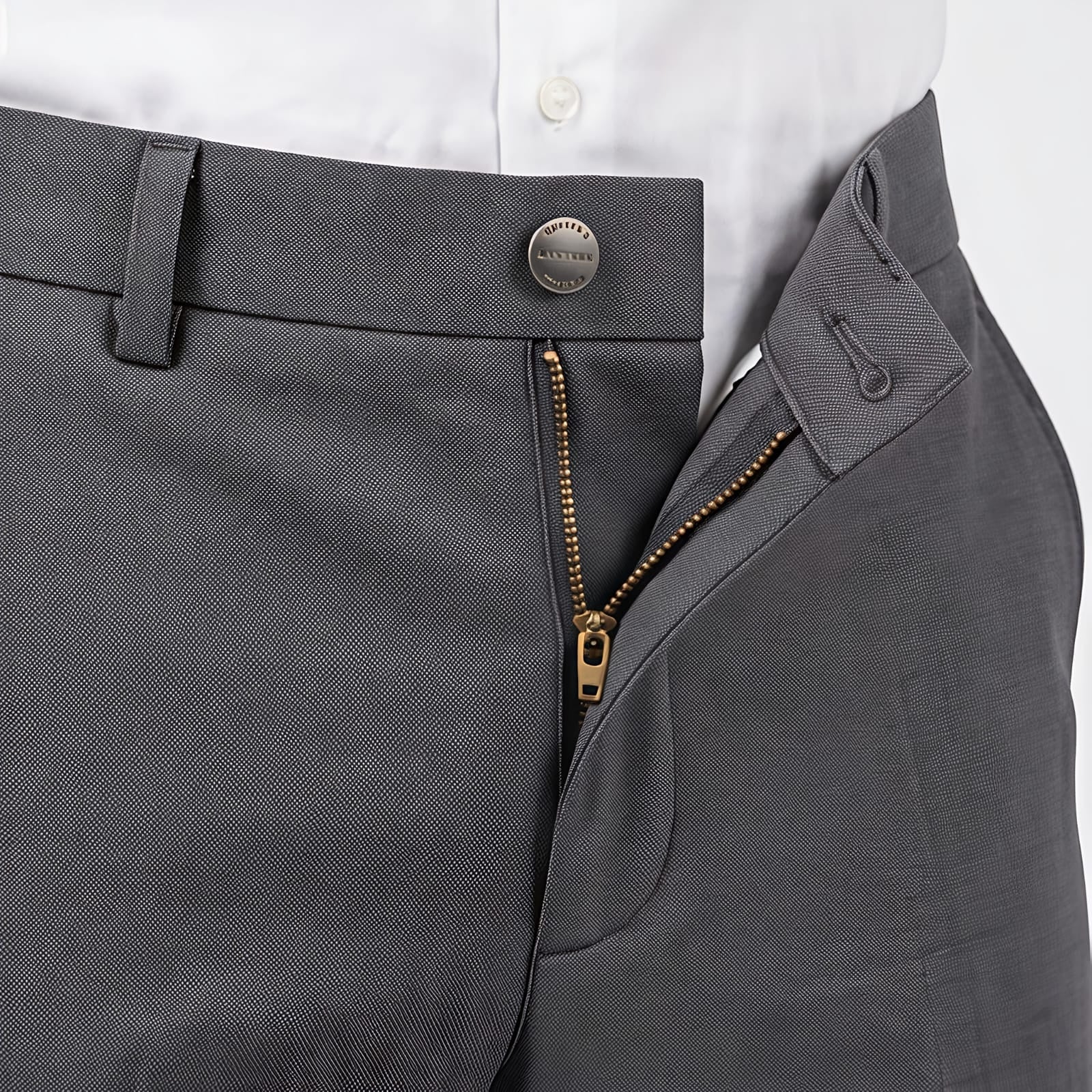Men's Premium Dark Grey Formal Trousers-3