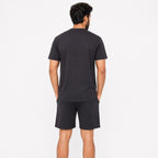 Men's Black Graphic Co-Ord Lounge Set-1