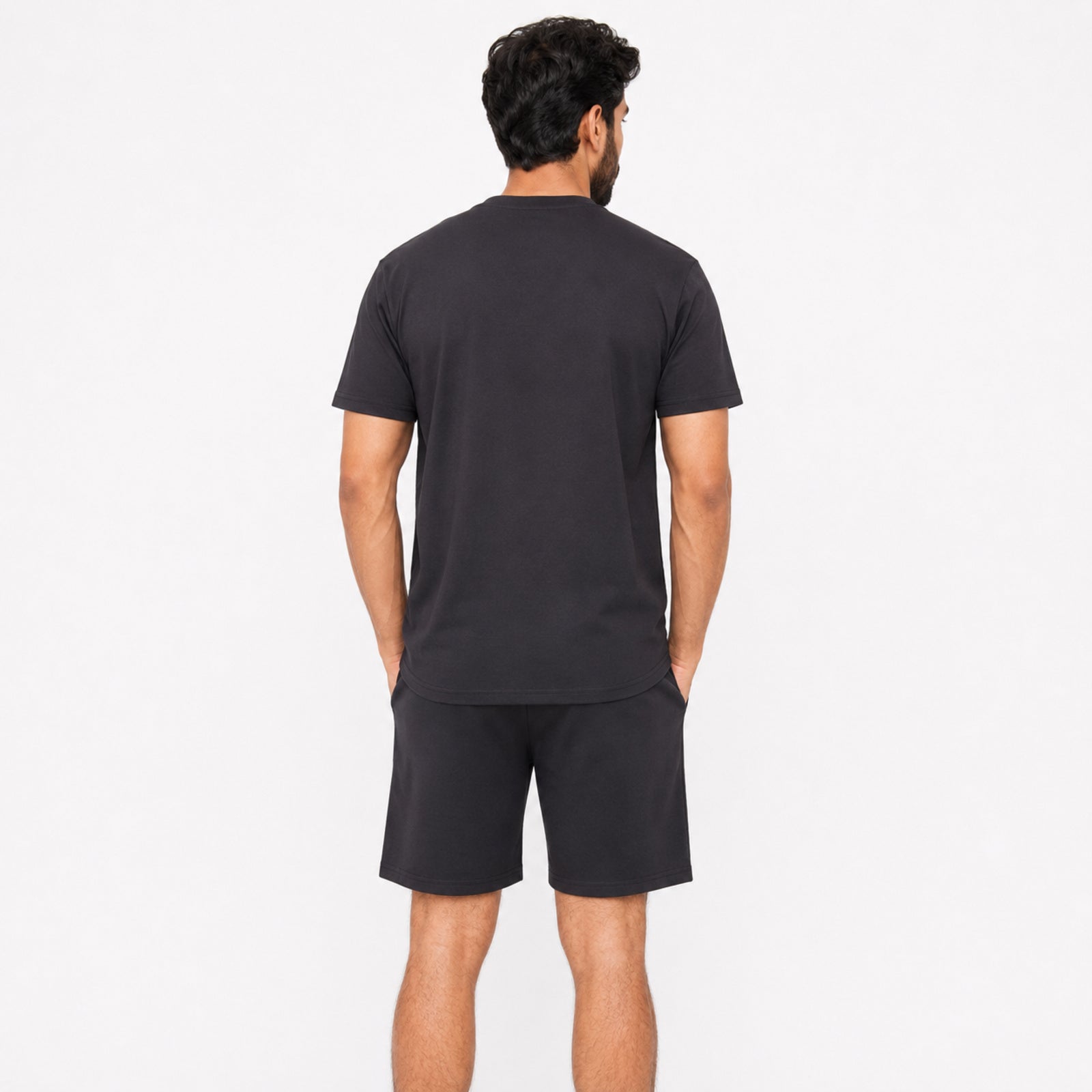 Men's Black Graphic Co-Ord Lounge Set-1