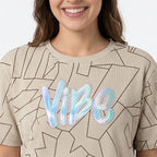 Women's Abstract Print Graphic Casual T-Shirt-2
