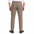 Men's Coffee Brown Slim Fit Formal Trousers-4