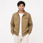 Men's Khaki Utility Style Casual Jacket-4