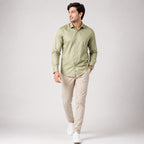 Men's Sage Parrot Green Premium Formal Shirt-1