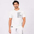 Men's White Casual Co-ord Set-1