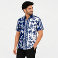 Men's Vintage Floral Panel Print Casual Shirt-4