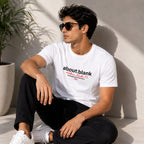 Men's Minimal White Typography Graphic T-Shirt-3