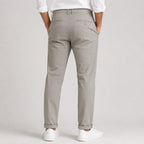 Men's Premium Beige Slim Fit Formal Trousers-4