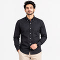 Men's Classic Grey Full-Sleeve Regular Fit Shirt-1
