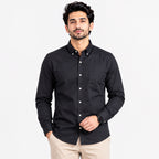 Men's Classic Grey Full-Sleeve Regular Fit Shirt-1